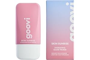 GOOVI Skin Sunrise Primer – Crema idratante viso con effetto bagliore – per pelle brillante e trucco di lunga durata – 28 ml