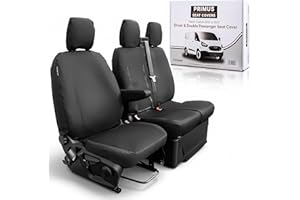 PRIMUS SEAT COVERS To Fit: Ford Transit Custom Seat Covers 2013 to 2023 | Waterproof Durable Easy to Fit | For the Ford Transit Custom Seat Cover Accessories
