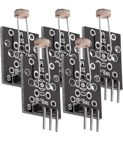 4 Pièces Photorésistance LDR CDS 5mm Uxcell - Capteur Lumière-dépendant, Neuf