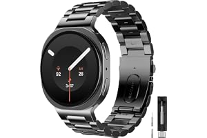 TiMOVO Metal Bands Compatible with Galaxy Watch 8, 40mm, 44mm/Galaxy Watch 8 Classic 46mm (2025), No Gap Stainless Steel Repl