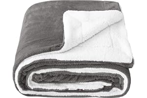 SOCHOW Waffle Sherpa koc polarowy; super miękki, puszysty, ciepły, lekki; dwustronny pluszowy koc na łóżko, sofę, kanapę