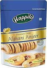 Happilo Premium Dried Afghani Anjeer 200 g Pack | Dried Figs Ajnir | Rich source of Fibre Calcium & Iron | Low in calories an