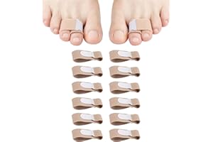 YUNCHONGUK 12 Stück Hammerzehen Korrektoren,Hammerzehen Korrektur,Hammerzehenschienen,Gebrochene Zehenschiene,Zehenkorrektor,Zehenbandagen zur Korrektur von Hammerzehen,Gebrochenen Zehen Überlappenden Zehenn