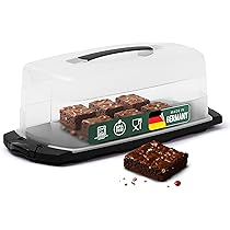 Novaliv Kuchen-Transportbox 45x30x9cm - Klare Aufbewahrung Für Torten