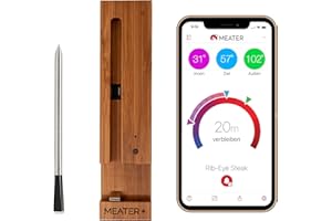 MEATER Plus | The Ultimate Wireless Smart Meat Thermometer with 50 m Range | For Oven, Grill, Pan and Rotisserie | Perfect Meat Enjoyment via App