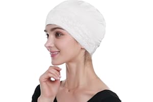 Alnorm Gorro de Dormir de bambú para Mujer pérdida de Cabello