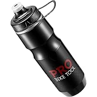 PRO BIKE TOOL Isolierte Fahrrad-Trinkflasche 680 ml, Bonus Sport-Trageschlaufe - zum Radfahren & Fitness - hält Getränke länger kalt, weiches Silikon-Mundstück - BPA-frei