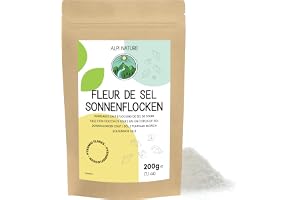 Alpi Nature Solsflingor Havssaltsflingor 200g, Handplockade Fleur de Sel Saltflingor 0.5-3mm