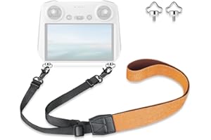 Lykus 2023 Correa/Cordón/Lanyard/Strap para DJI RC/DJI RC 2/RC Pro, Correa naranja, Tornillos en forma de corona, Compatible con DJI Air 3,DJI Mini 3/Pro,Mavic 3 Pro/Classic