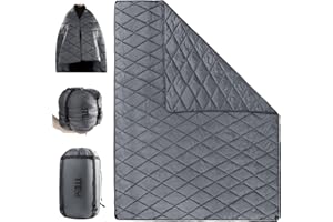 1TG Tactical Coperta da Campeggio 4-in-1 Ultraleggera 0.96kg/1.22kg | Impermeabile, Termica e Compatta | Per Trekking, Auto, Emergenza | Trasformabile in Sacco a Pelo e Poncho