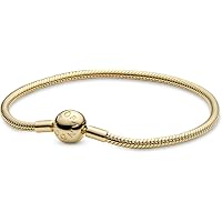 Heart Clasp Snake Chain Slider Bracelet 