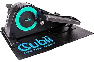 ‎CUBII Cubii JR2 Mini Heimtrainer Beintrainer mit LCD-Fitness-Tracker - Pedaltrainer mit Einstellbarem Widerstand -Fitnessgeräte für Zuhause - Tischfahrrad für das Home-Office