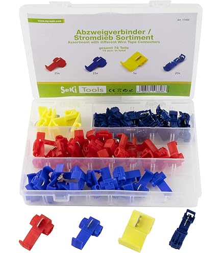 Lot De 240 Connecteurs De Dérivation Pour Voiture - 120 Connecteurs De Dérivation T-Tap + 120 Connecteurs Plats, Bornes De Dérivation Pour Câble De Connexion Rapide