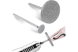 JIEYAO Set di 2 punte per levigatrice unghie, fresa professionale per unghie, per uso elettrico, per pedicure per manicure, cura dei piedi, rimozione delle cuticole in gel acrilico