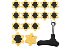 Anti Deslizamiento Clavo para Zapato de Golf Bootoow Fácil Recambio Tacos para Zapatos de Golf 16pcs Pinchos para Zapatos de Golf 1pcs Llave de Tacos de Zapato de Golf