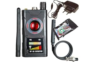 GIDACOM Rilevatore Scanner di Microspie GMS e Localizzatori GPS - Rilevatore Infrarossi di Telecamere Nascoste - Resistente alle Interferenze con Copertura a 15 Metri - Manuale in italiano (K18Special)