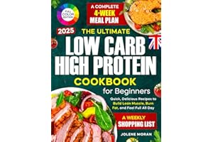 The Ultimate Low Carb High Protein Cookbook for Beginners: Quick, Delicious Recipes to Build Lean Muscle, Burn Fat, and Feel Full All Day — Plus a Complete 4-Week Meal Plan