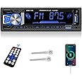 Rimoody Car Radio Bluetooth Hands-free, Car Radio Car Stereo Single Din 1 DIN Digital Bluetooth FM Audio Music Stereo Car Radio Mp3 Player USB/SD/AUX-IN In-Dash Unit Remote Control