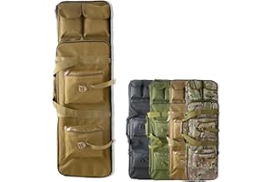 DFANCE Bolsa para Doble Rifle Escopeta Airsoft,Bolsa Táctica Funda para Arma Funda para Transporte de Armas para Rifles Pistolas Municiones,Accesorios para Armas de Fuego