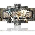 Tableau Toile Grand Format 80x120 Cm – Arbre Fleuri Abstrait, Décoration Murale Salon Ou Chambre Moderne - 9