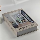 Bak Gel Al Kitap G&ouml;r&uuml;n&uuml;ml&uuml; Dekoratif Kutu, Iskandinav Tarzı Kitap Şeklinde Saklama Kutusu, Ev Dekorasyonu, Modern Ev Dekorasy