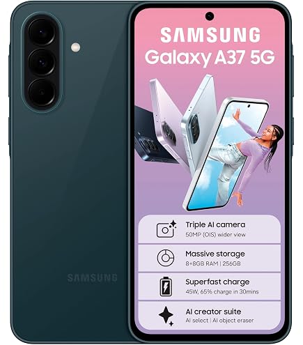 Samsung Galaxy A57 5G 8GB 256GB Smartphone, Blue : Amazon.co.za