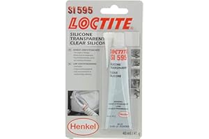 Loctite SI 595 - Silicone transparent pour joint d'étanchéité mécanique ou industriel, silicone résistant aux UV et aux conditions climatiques, tube 40 ml