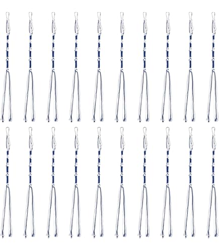 Baumwollquasten Set 18 Stück - Traditionelle Jüdische Tzitzit In Blau-Weiß