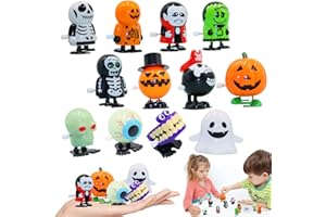 Halloween Wind Up Jouets, 12 Pièces Jouets à Remonter D'halloween, Halloween Clockwork Jouets, Wind-Up Jouets Enfants Halloween, Halloween Skeleton Clockwork Toys, pour Sac de Cadeaux d'halloween