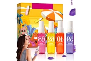 ZTBFHLZQ 4 Pièces Parfum, Spray Corporel pour Femme, Spray Parfum Longue DuréE, Brume ParfuméE Pour Cheveux Et Corps, Brume Parfumée, Parfum Femme pour les voyages, cadeau pour femme (B)