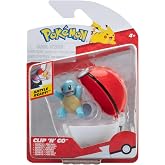 Pok&eacute;mon PKW3636 - Clip'n'Go Pok&eacute; Ball - Schiggy &amp; Pok&eacute;ball, 5 cm Fig&uuml;rl&uuml; Resmi Pok&eacute;ball