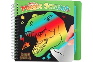 Depesche 10711 Livre de coloriage Magic Scratch Book Dino World