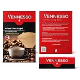 Vennesso Kahve Filtre Kağıdı No:4, Beyazlatılmamış Kağıt, 80 Adet 3'l&uuml; paket