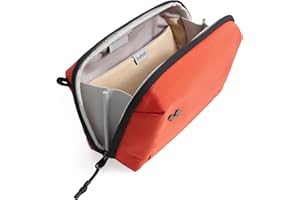 Inateck Przenośna torba na kabeli, odporna na zachlapanie organizer, torba na akcesoria podróżne, power banki, koncentratory, słuchawki, pomarańczowy, casual