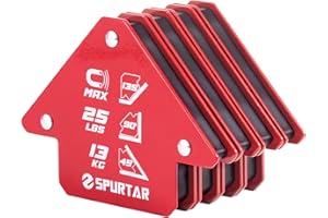 Spurtar 4 Sztuki 13 Kg Spawalnicze Uchwyt Na Magnesy Mocna Wytrzymałość Magnesy Spawalnicze i Zaciski Narzędzie Strzałka Obróbka Metalu Narzędzia i Sprzęt Mig 45, 90, 135 Stopni