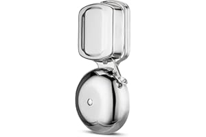 REV 0504015555 Läutewerk, klasyczny dzwonek do drzwi, 2 szpule, 8-12 V AC, 1 A, 89 dB, chrom