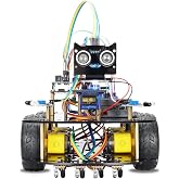 مجموعة ترميز سيارة الروبوت RoboThink ذات الأربع عجلات 4WD-BLE (تعتمد على Arduino - معبأة ومحجوزة إلكترونيًا)