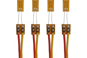 COGGUEE BF120 3AA 120 Ohm Strain Gauge High-Precision Resistance Foil Strain Gauge,Weldable Strain Gauge Surface Strain Gauge Circuit (BF120 3AA)