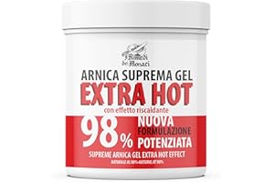 I RIMEDI DEI MONACI ARNICA SUPREMA GEL 98% SUPER RISCALDANTE – Formula Potenziata con Arnica Montana, Artiglio del Diavolo e Canfora – Sollievo per Muscoli e Articolazioni – Crema Riscaldante, Extra Forte – 550ml