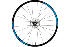 DualColorStampe Autocollants compatibles avec Cube Jantes de vélo 26" – 27,5" – 28-29" pouces – Roue de vélo VTT – Stickers jantes VTT B0062 (27,5" pouces, bleu 53)