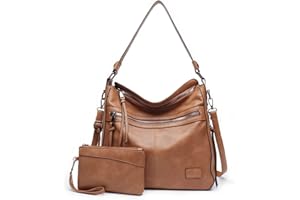 Lifetooler Borse Donna Set 2 Pezzi PU Pelle Borsa Tracolla Elegante Borsetta Donna con Portafoglio Borsa a Spalla per Università,Lavoro,Viaggio