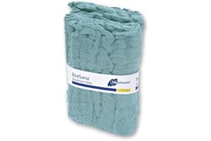 MEDITRADE BeeSana® Bauchtuch, RöKo, unsteril, 4-fach, 20 x 30 cm, weiß, mit Schlaufe | Packung (20 Stück)