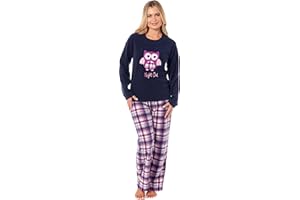 KATE MORGAN Womens Pyjamas Warm Fleece Pyjamas for Women Sets Pjs S-XL | Soft Twosie Pyjama Set for Ladies Gifts for Her Snuggle Up