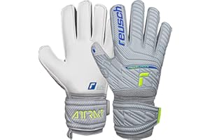Reusch Męskie rękawice bramkarskie Attrakt Finger Support uniseks, ze szwem zewnętrznym, krój i przyczepność, odpowiednie do wszystkich powierzchni boiska, rękawice piłkarskie z ochroną palców dla