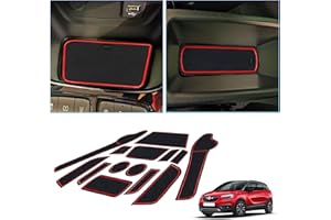 BIXUAN Crossland X 2024 Compatible con Opel Crossland X SUV 2018-2023 2024 Alfombrilla de Goma Antideslizante para portavasos de Coche, decoración de Interiores