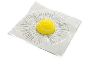 PROtastic Autocollant 3D amusant pour fenêtre de voiture avec balle de tennis