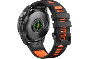ANBEST Strap for Fenix 6/7/8 47mm/5, 22mm Quick-fit Silicone Strap for Forerunner 945/935/955/Epix Gen 2/Pro 47mm
