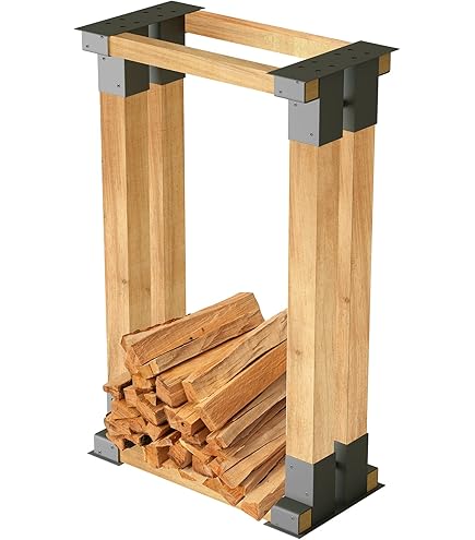 Scaffale Per Legno-Range-logs - Portalegna -nero- Scaffale Per Legna Da Ardere 100 40 25 Cm 85600249 - Foto 7