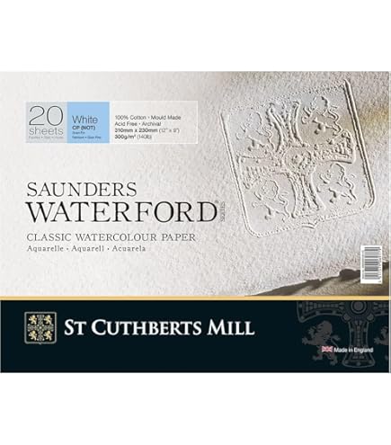 Saunders Watercolour Spiral Pads (300gsm) | Alexander Paper Supplies