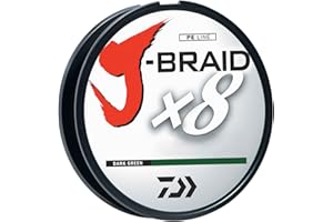 Daiwa Línea Trenzada J-Braid con 8 hebras se sección Redonda, 300 m